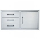 Broilmaster Single Access Door With Triple Drawers