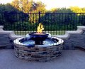 Evolution 360 Gas Fire Pit Water Feature