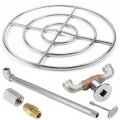 36 Inch Stainless Steel Gas Fire Pit Ring Kit