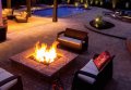 45" Square Pre-Fab Gas Fire Pit With Surround