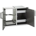Fire Magic Premium 21" x 30" Double Door With Drawers & Trash Tray