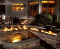 Linear Interlink Fire Pit With Electronic Ignition