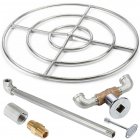 48 Inch Stainless Steel Gas Fire Pit Ring Kit