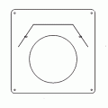 Wall Firestop For SLP Series Direct Vent Pipe