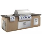 Fire Magic Echelon Outdoor Kitchen Island Package With Double Drawers