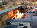 60" Rectangular Pre-Fab Gas Fire Pit W/ Enclosure