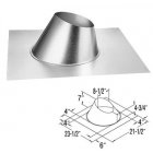 Standard Roof Flashing For 5" X 8" Direct Vent Pipe