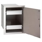 Fire Magic Premium 21" X 14" Single Access Door With Dual Drawers