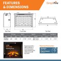 SimpliFire 36" Built-In Electric Fireplace