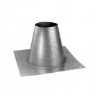 Flat Roof Flashing For 4" X 6-5/8" Direct Vent Pipe