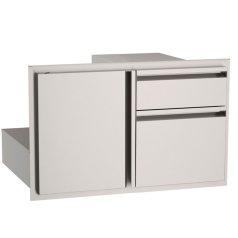 30-Inch Wide American Outdoor Grill Storage Door With Double Drawers (image for) 30-Inch Wide American Outdoor Grill Storage Door With Double Drawers