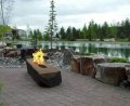 Battery Powered Ignition Rectangle Gas Fire Pit Kits