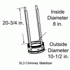 Chimney Support Stabilizer For SL3 Series Vent Pipe