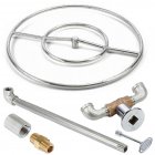 24 Inch Stainless Steel Gas Fire Pit Ring Kit