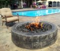 25 Inch Gas Fire Pit Kit 125,000 BTU with Electronic Ignition