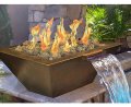 Gas Fire Pit Water Feature With Match Lit Ignition