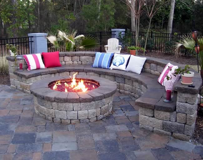 Large 54 Inch Round Outdoor Gas Fire Pit | Fine's Gas