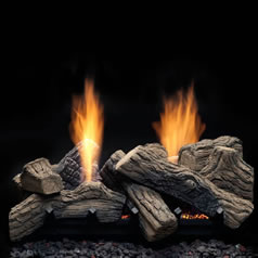 ventless double sided gas logs